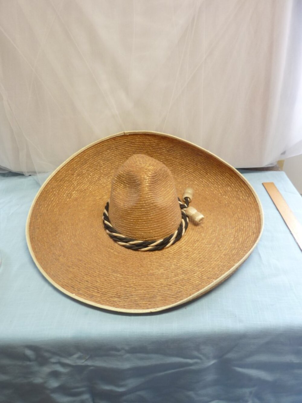 Vintage Authentic MEXICAN SOMBRERO La Guadalupana de Aguascalientes #115 Hat